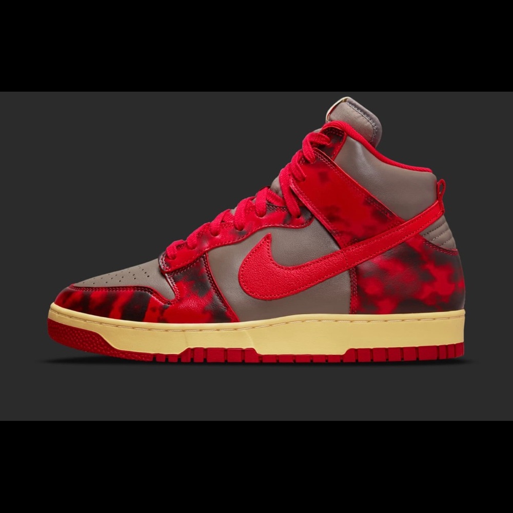 Nike Dunk High 1985 Red Acid Wash